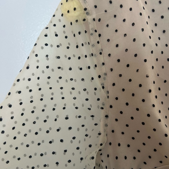 I Saw It First Beige Polka Dot Wrap Dress - Picture 5 of 7
